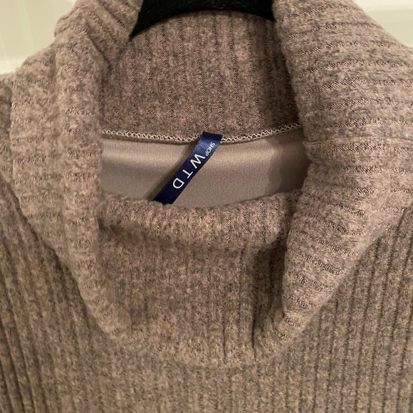 Shop WTD Turtle Neck Midi Sweater Dress - Picture 3 of 4